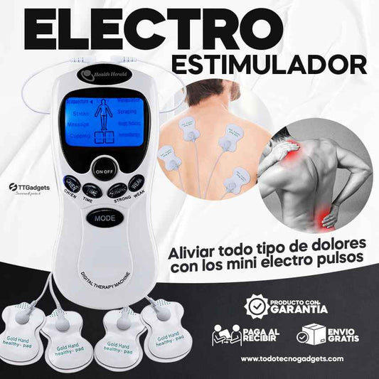 Electro Estimulador para Aliviar el Dolor con 8 modos para Todo el Cuerpo UltraHealthy® + Envio Gratis