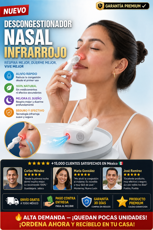 Descongestionador Nasal Infrarrojo Efectivo Rápido + ENVIO GRATIS + REGALO