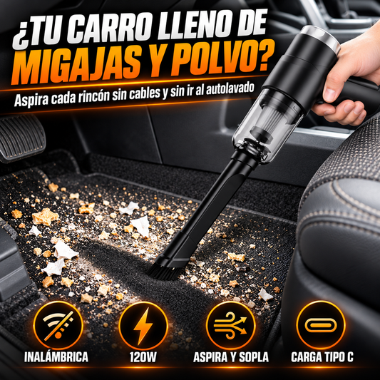 Aspiradora Portátil Inalámbrica con Soplador + ENVIO GRATIS + REGALO
