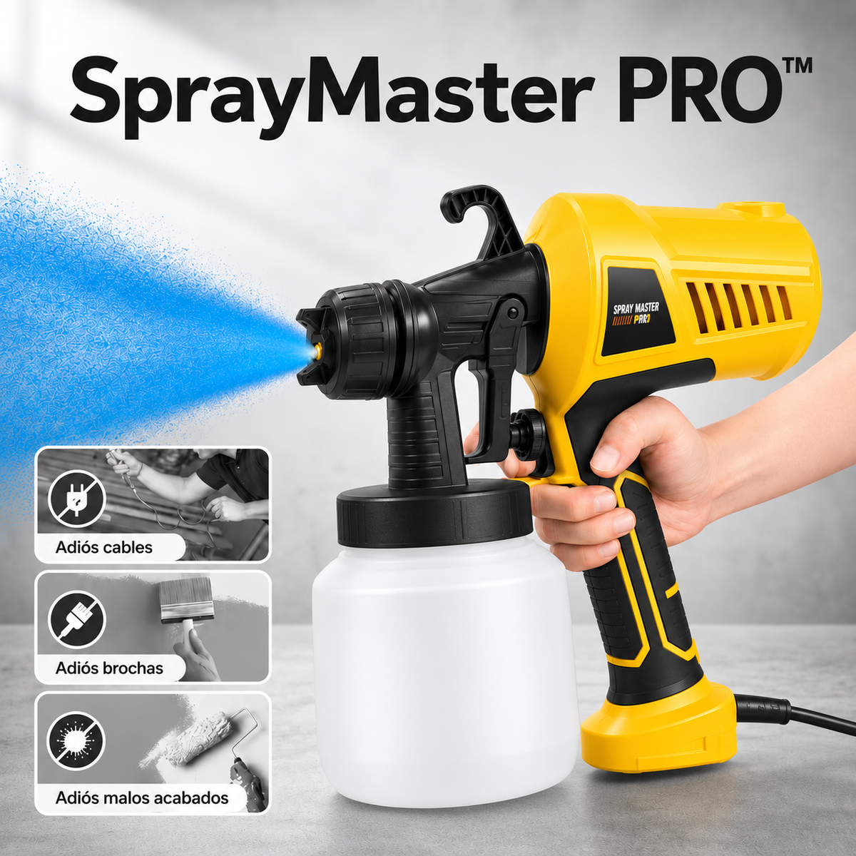 SprayMaster PRO™ - Pistola Pulverizadora Inalámbrica Profesional