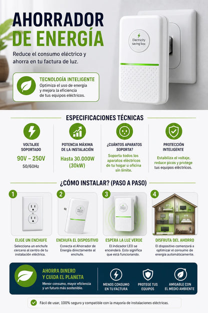 AhorraMás Energy - AHORRADOR DE ENERGÍA compre 1 llévese 2 + Envío gratis