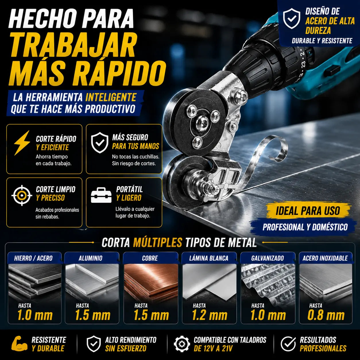 Cortador de Metal Pro + envio gratis