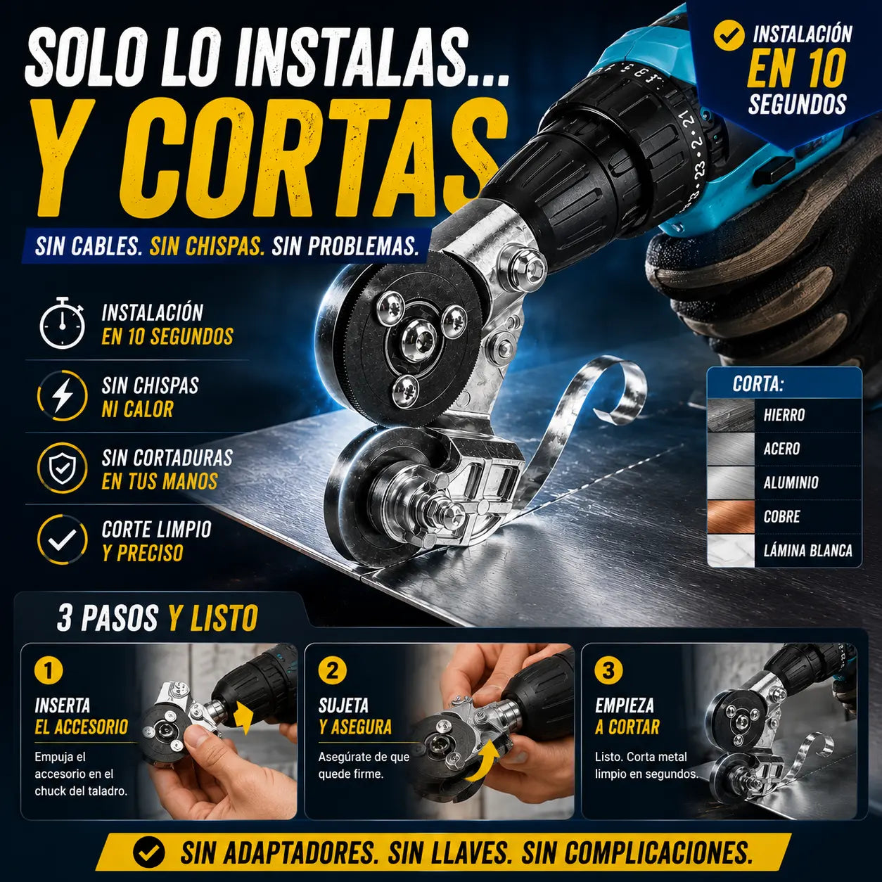 Cortador de Metal Pro + envio gratis