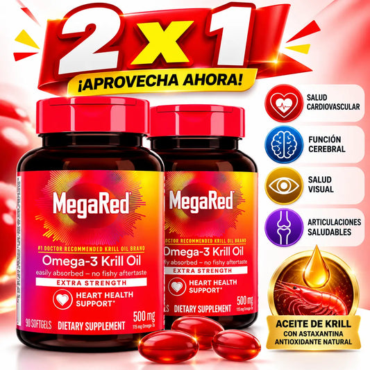 Suplemento MegaRed Omega 3 2x1