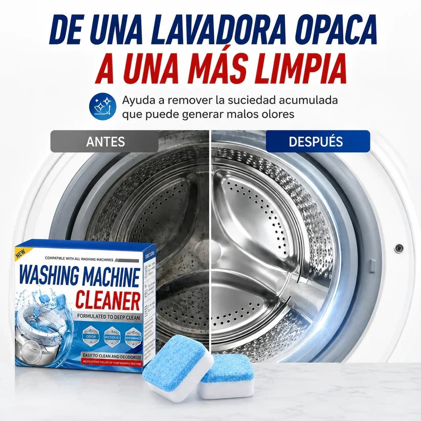 Kit 12 Pastillas Limpieza Profunda para Lavadora + Envio Gratis + Regalo