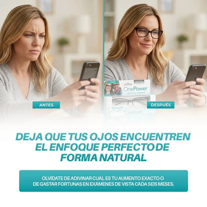Lentes One Power™ | Un Solo Par Para Leer, Trabajar y Vivir Sin Interrupciones - Compre 1 y llévese 2